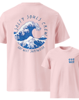 T-Shirt Surfwear Rose Pastel "Salty Soul Crew"