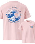 T-Shirt Surfwear Rose Pastel "Salty Soul Crew"