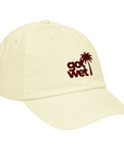 Casquette Surfwear Jaune Pastel "Got Wet & Palmtree"